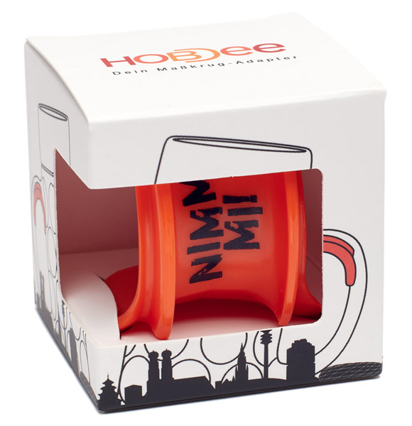 HOBDEE Mug Adapter Glasmarkierer Nimm mi!, Orange