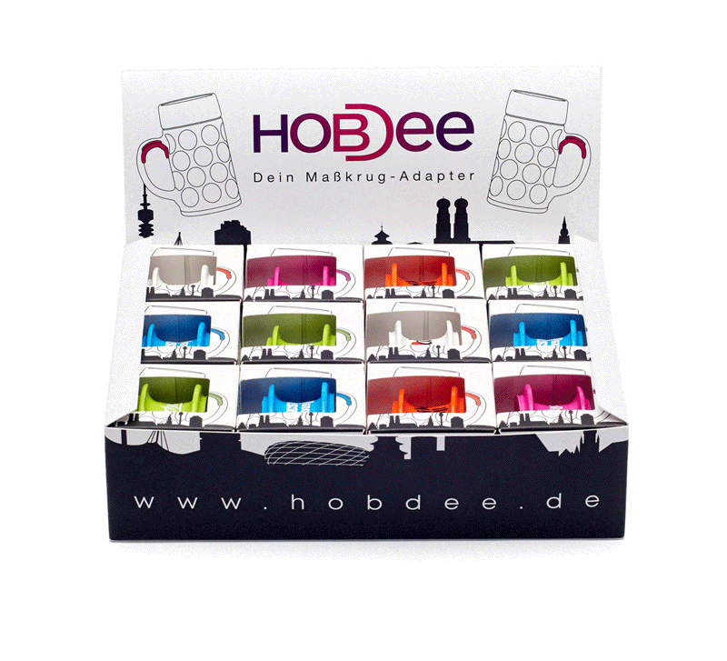 HOBDEE - Dein Maßkrugadatpter Verkaufs-Display